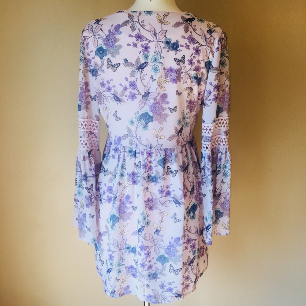 NWOT Francesca’s Taylor & Sage boho flower dress - Picture 2 of 5